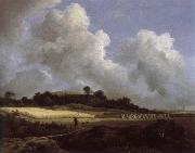 Jacob van Ruisdael View of Grainfields with a Distant town France oil painting artist
